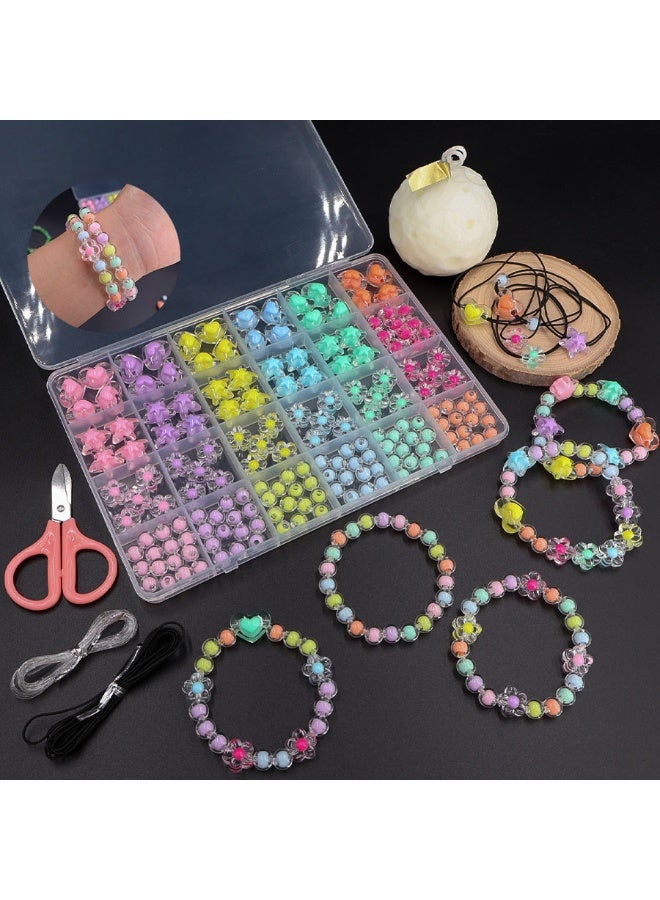 Capstro Marine Colorful Imitation Pearl Beads Kit – 168 PCS Multicolor Craft Pearls with Tools for Bracelets, Necklaces & DIY Accessories | Kids & Beginner Bead Set - Image 1